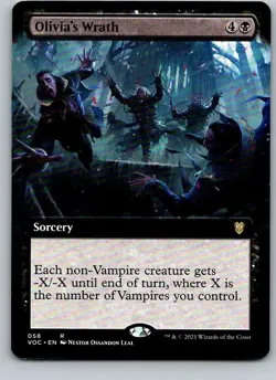 Olivia's Wrath (Extended Art) Commander: Innistrad: Crimson Vow Regular - Image 1