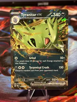 Pokemon TCG Prismatic Evolutions Tyranitar ex Double Rare 064/131 NM/M - Image 1