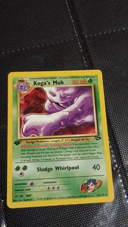 Pokemon Koga's Muk Rare 1st Edition 26/132 Gym Challenge 80 HP Stage 1 - Image 1