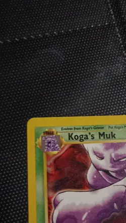 Pokemon Koga's Muk Rare 1st Edition 26/132 Gym Challenge 80 HP Stage 1 - Image 3