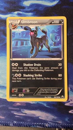 Umbreon 60/108 Dark Explorers NM Pokemon Card - Image 1