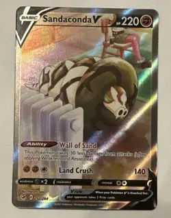 Pokemon TCG Sandaconda v 252/264 Fusion Strike back Is Miss-cut and Upside down - Image 1