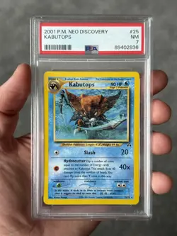 Pokemon Kabutops 25/75 Non-Holo Rare Neo Discovery PSA 7 - Image 4