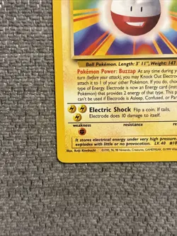 Pokemon TCG Base Set Electrode 21/102 Unlimited Regular Rare, LP Condition - Image 5