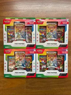 4 x POKEMON TCG First Partner Illustration Collection Series 1 - Image 1