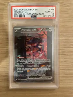 Genesect ex SIR 169/086 PSA 10 | Scarlet & Violet Black Bolt | Pokemon 2025 - Image 1