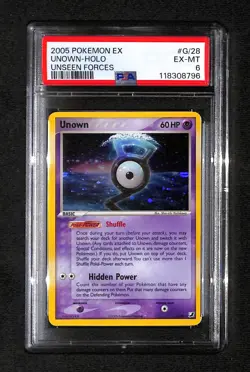 Pokemon 2005 Unknown Holo Unseen Forces #G-28 PSA 6 - Image 1