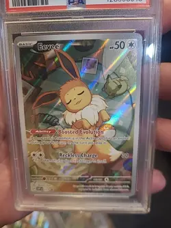 Pokemon Eevee TCG Prismatic Evolutions ETB Promo SVP-173 PSA 9 - Image 2