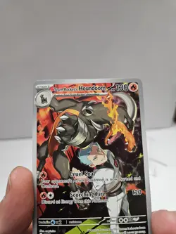 Pokemon Team Rocket's Houndoom (191/253) Destined Rivals LP HOLO - Image 3