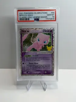 2021 POKEMON CELEBRATIONS CLASSIC COLL #88 MEW EX-HOLO PSA 10 - Image 1