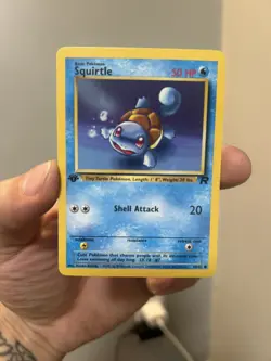 Pokemon Team Rocket 1st Edition Squirtle 68/82 Non-Holo NM Pack Fresh - Image 1