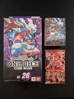 One Piece TCG ST-26 PURPLE/BLACK Luffy - Sealed Deck + 1x EB-03 Booster English - Image 1