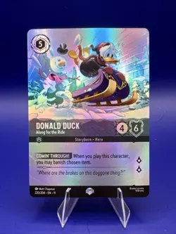 Disney Lorcana Donald Duck 220/204 Along for the Ride - Epic- Winterspell - Image 1