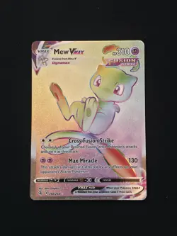 Pokemon Mew VMAX TCG Secret Card 268/264 Swsh08: Fusion Strike Holo - Image 1