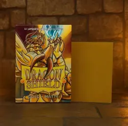 Dragon Shield Gold Matte Card Sleeves Japanese Size 60ct - Image 1