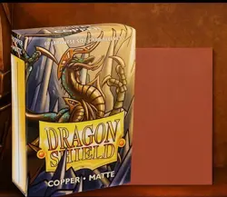 Dragon Shield Copper Matte Premium Card Sleeves Japanese Size 60ct - Image 1