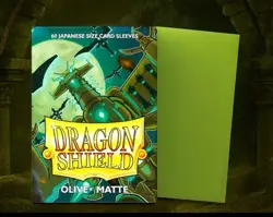 Dragon Shield Olive Matte Card Sleeves Japanese Size 60ct - Image 1