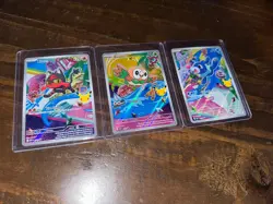 Pokemon 30th Anniversary First Partner Promo Set Card 043 044 045 Rowlet Litten - Image 2