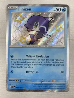 Finizen 123/091 Paldean Fates Shiny Holo Rare Pokemon TCG Card NM - Image 1