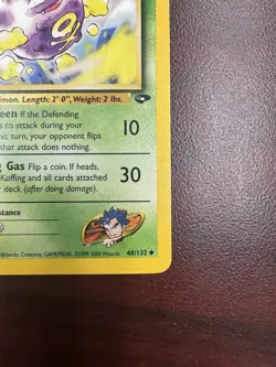 Pokemon card Koga's Koffing 1st Edition 48/132 Gym Challenge LP+/NM- - Image 5