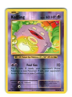Reverse Holo Foil Koffing # 50/108 XY Evolutions Set Pokemon Cards NM-LP - Image 1