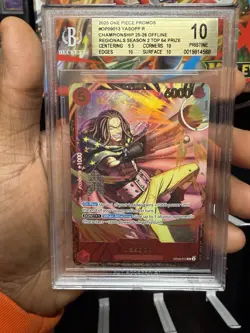 Yasopp OP09-013 Prize Card One Piece TCG Regional Top 64 Bgs 10 - Image 1