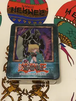 YU--GI-OH 2003 JOEY GEARFIELD THE IRON KNIGHT COLLECTOR TIN NO TCG CARD TIN ONLY 53334305006 - Image 1