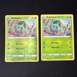 001/078 Bulbasaur - Standard + Reverse Holo - Pokemon Go - Pokemon TCG - 2 Cards - Image 1