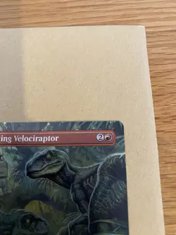 💥 Magic The Gathering REX 004: Hunting Velociraptor - FOIL BORDERLESS NM 💥 - Image 4