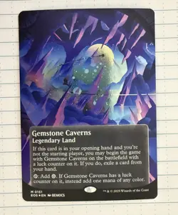 Gemstone Caverns (0151) (Borderless) (Galaxy Foil) Edge of Eternities:... - Image 1