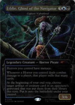Eddie, Ghost of the Navigator - Secret Lair Iron Maiden - 2183 - NM Foil - Image 2