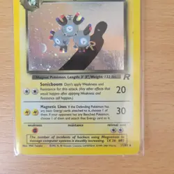 Dark Magneton 11/82 Team Rocket Holo Rare Pokemon Card WOTC NM - Image 2