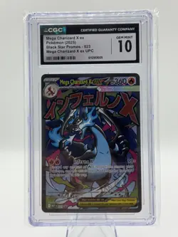 Mega Charizard X ex 023 Me: Mega Evolution Promo Holo CGC 10 Pokemon Company - Image 1