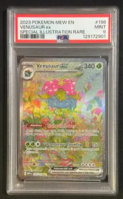 Pokemon SV 151 Venusaur ex #198/165 PSA 9 Special Illustration Rare SIR - Image 1