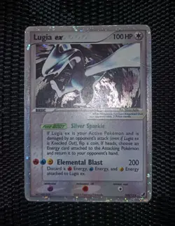 2005 Pokemon EX Unseen Forces Lugia EX Holo Foil Rare 105/115 105/115 - Image 1