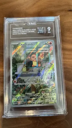 2023 POKEMON SV BSP POKEMON CENTER PC OBSIDIAN FLAMES ETB #044 CHARMANDER TAG 9 - Image 1