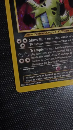 Pokemon Tyranitar Holo Rare Unlimited 12/75 Neo Discovery 100 HP Stage 2 English - Image 3