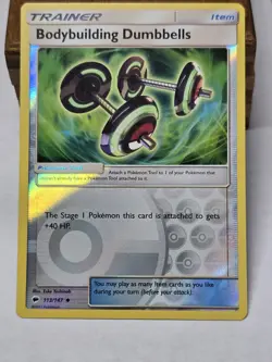 HP Pokemon - Bodybuilding Dumbbells - 113/147 - Burning Shadows - Reverse Holo - Image 1