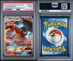 2019 POKEMON SM BLACK STAR PROMO #SM195 CHARIZARD GX PSA 9 - Image 3