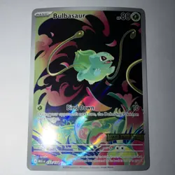 Pokemon Bulbasaur 133/132 Me01: Mega Evolution Stamp Illustration Rare Holo - Image 1