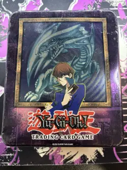 Yu-Gi-Oh! Vintage Empty Blue-Eyes White Dragon Kaiba Metal Tin 2003 Original - Image 1
