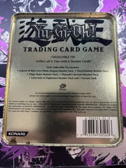 Yu-Gi-Oh! Vintage Empty Blue-Eyes White Dragon Kaiba Metal Tin 2003 Original - Image 2