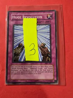 2003 Yu-Gi-Oh! Magician's Force Unlimited #MFC041 Huge Revolution, C, NF, cd3 - Image 3