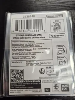 Gundam Card Game Official Sleeves EVX04 Pomeranians New Sealed - Image 2