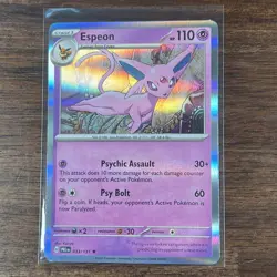 Espeon Holo 033/131 Prismatic Evolutions English Pokemon Card - Image 1