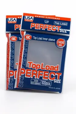 KMC Top Load Perfect Size Clear Card Sleeves Standard Size 100ct (2 Packs) - Image 2