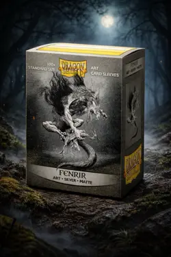 Dragon Shield Fenrir Silver Matte Art Card Sleeves 100ct by Sabine van Apeldoorn - Image 1