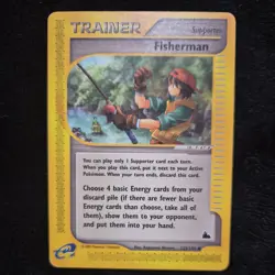 Pokemon Card Skyridge Fisherman 125/144 E Series Pokemon TCG LP - Image 1