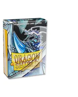 Dragon Shield Japanese Size Clear Matte Premium Card Sleeves 60ct - Image 3