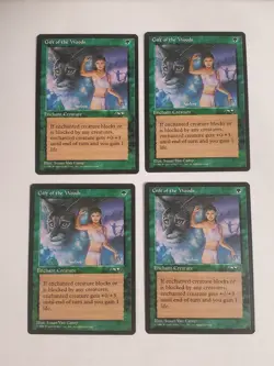 MTG Playset 4x Gift of the Woods (Girl/Lynx) (Alliances/Green/C) - BGM - Image 1